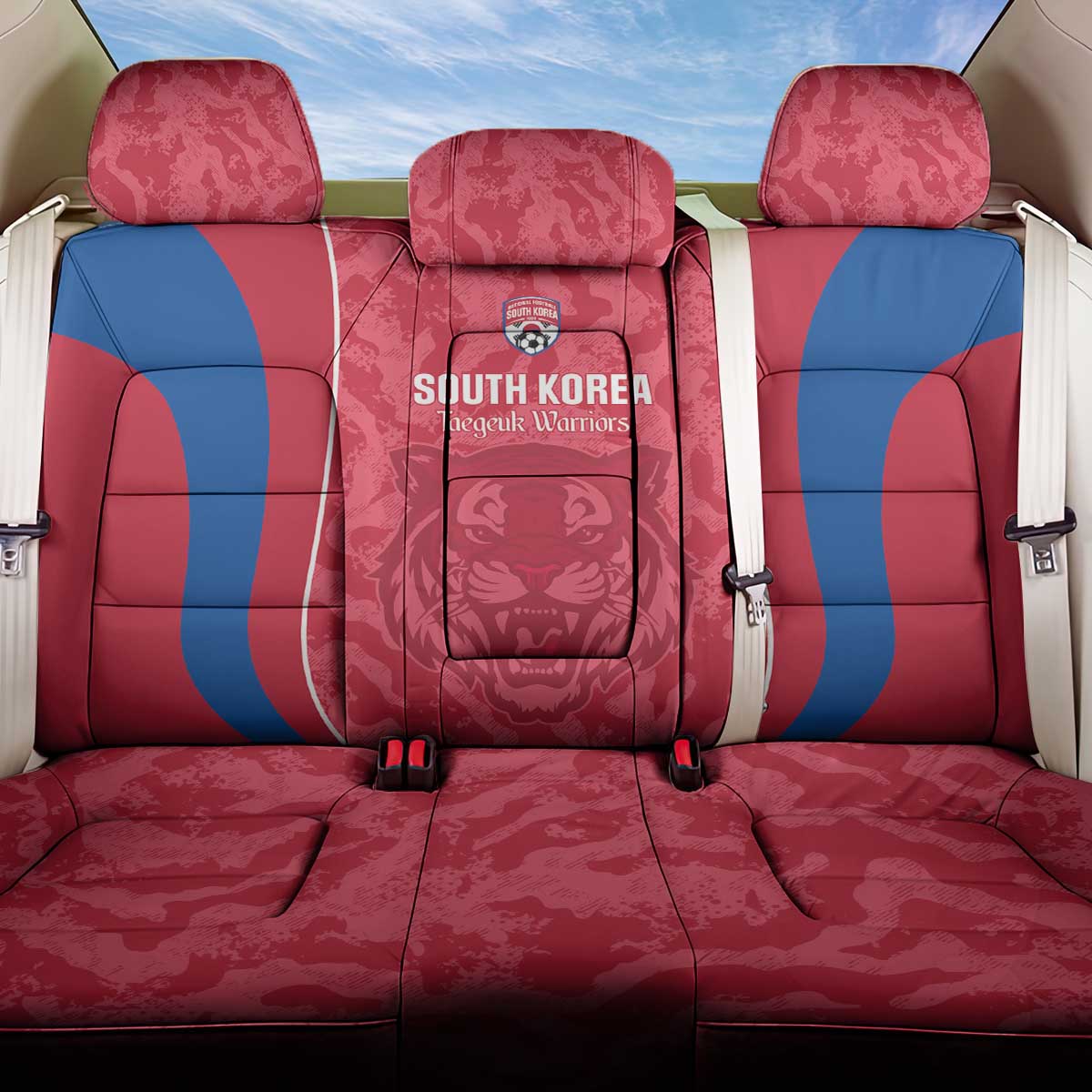 South Korea Football Back Car Seat Cover 2026 Come On Taegeuk Warriors - Wonder Print Shop