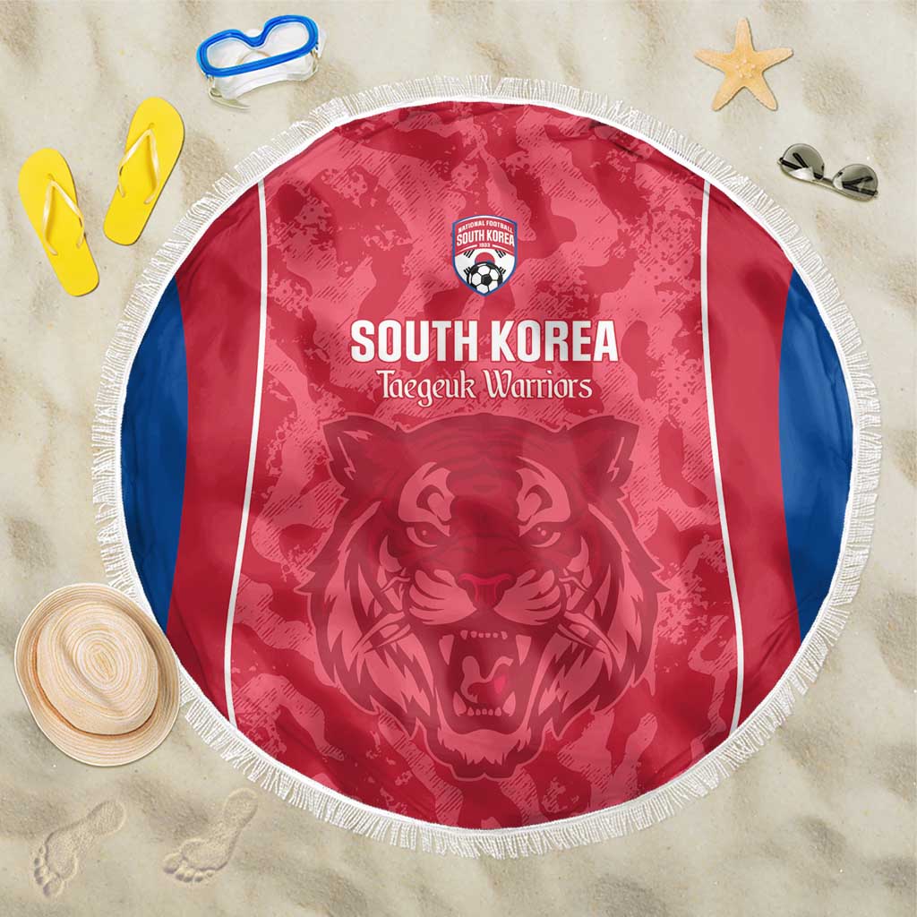 South Korea Football Beach Blanket 2026 Come On Taegeuk Warriors - Wonder Print Shop