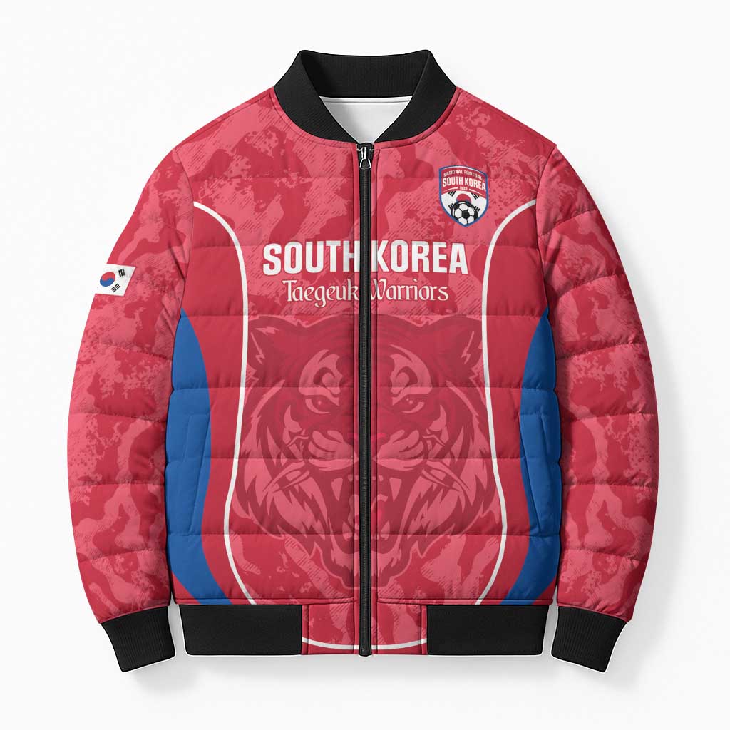 Custom South Korea Football Bomber Puffer Jacket 2026 Come On Taegeuk Warriors - Wonder Print Shop