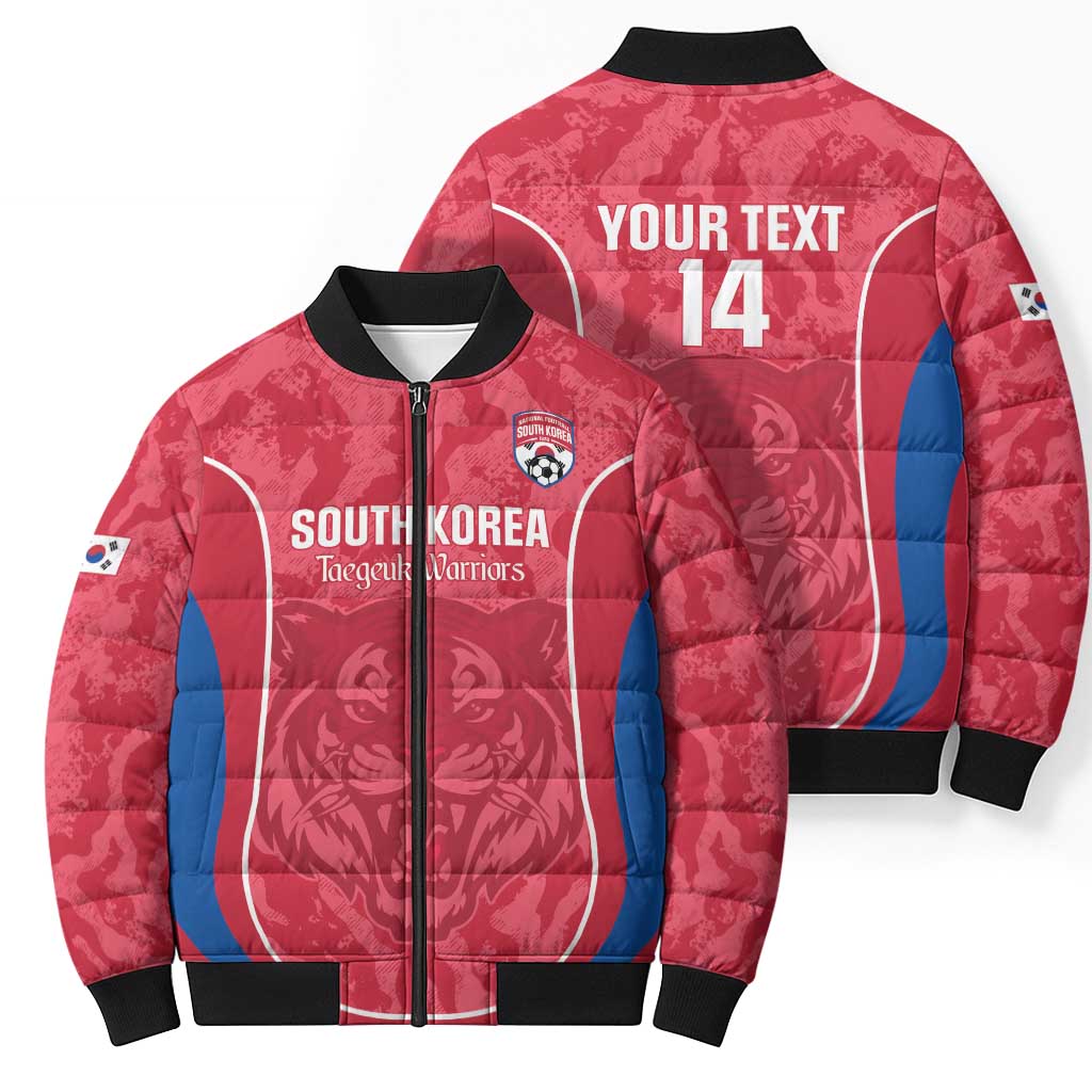 Custom South Korea Football Bomber Puffer Jacket 2026 Come On Taegeuk Warriors - Wonder Print Shop