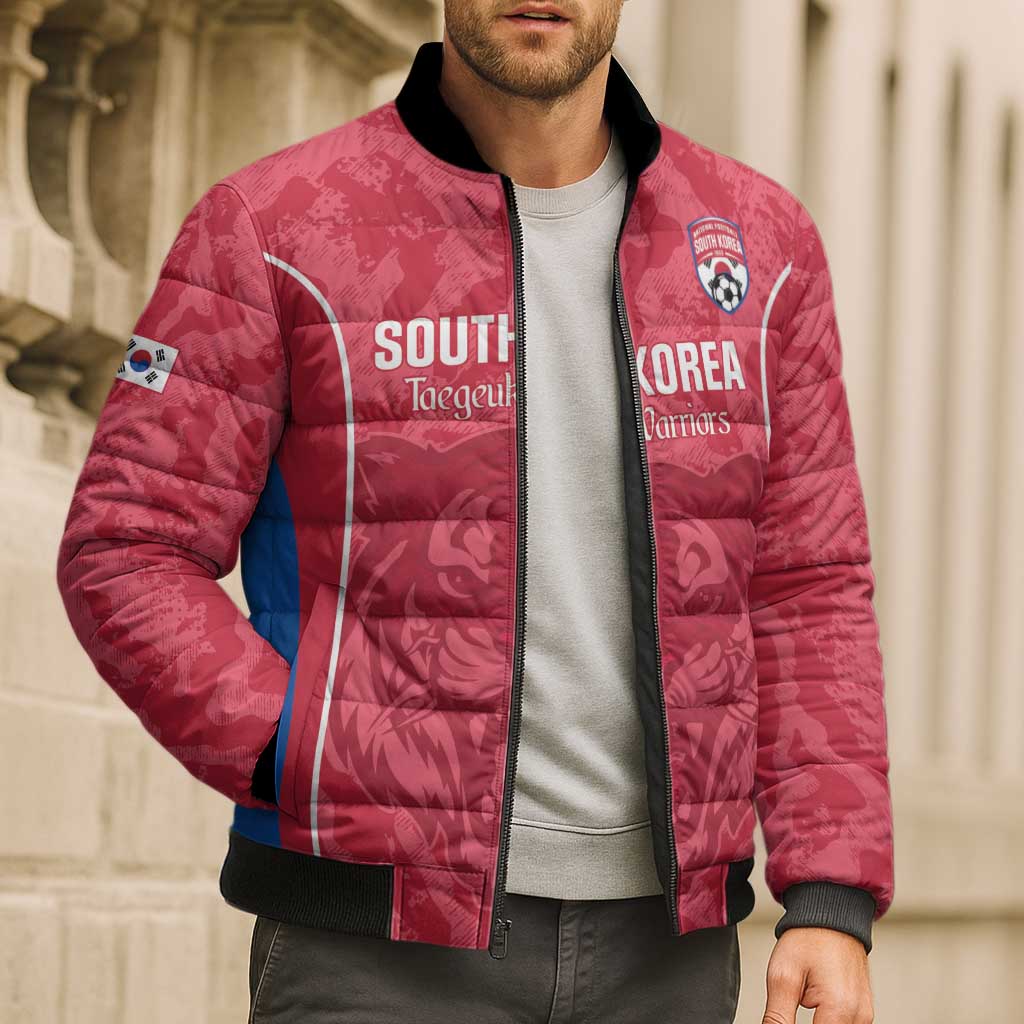 Custom South Korea Football Bomber Puffer Jacket 2026 Come On Taegeuk Warriors - Wonder Print Shop