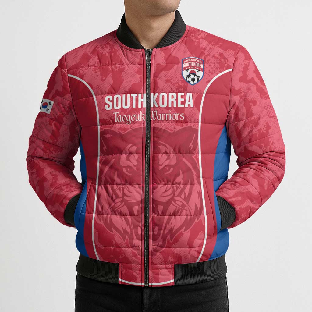 Custom South Korea Football Bomber Puffer Jacket 2026 Come On Taegeuk Warriors - Wonder Print Shop
