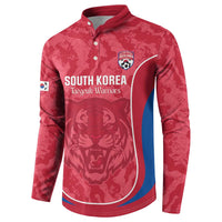 Custom South Korea Football Button Sweatshirt 2026 Come On Taegeuk Warriors - Wonder Print Shop