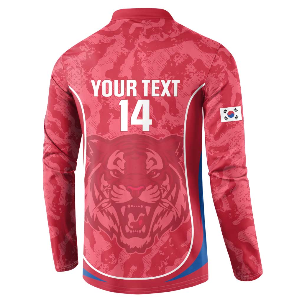 Custom South Korea Football Button Sweatshirt 2026 Come On Taegeuk Warriors - Wonder Print Shop