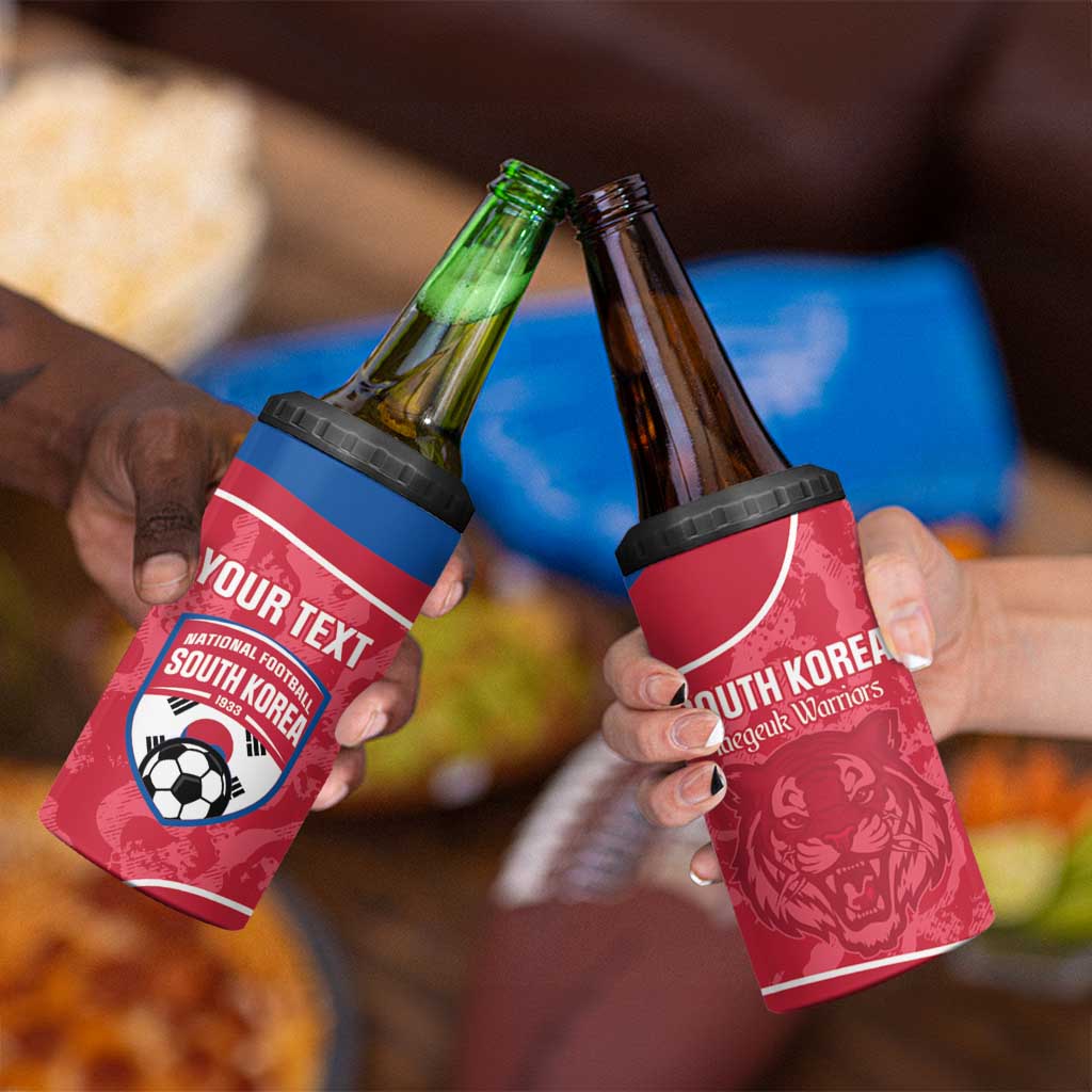 Custom South Korea Football 4 in 1 Can Cooler Tumbler 2026 Come On Taegeuk Warriors - Wonder Print Shop