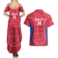Custom South Korea Football Couples Matching Summer Maxi Dress and Hawaiian Shirt 2026 Come On Taegeuk Warriors - Wonder Print Shop