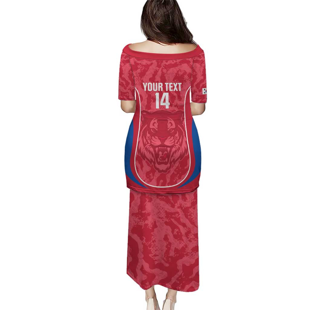 Custom South Korea Football Family Matching Puletasi and Hawaiian Shirt 2026 Come On Taegeuk Warriors - Wonder Print Shop
