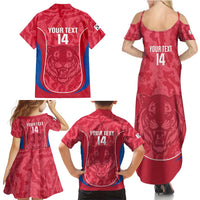 Custom South Korea Football Family Matching Summer Maxi Dress and Hawaiian Shirt 2026 Come On Taegeuk Warriors - Wonder Print Shop