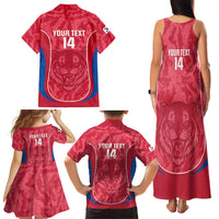Custom South Korea Football Family Matching Tank Maxi Dress and Hawaiian Shirt 2026 Come On Taegeuk Warriors - Wonder Print Shop