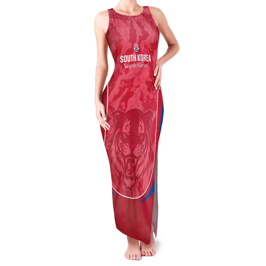 Custom South Korea Football Family Matching Tank Maxi Dress and Hawaiian Shirt 2026 Come On Taegeuk Warriors - Wonder Print Shop