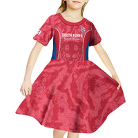 Custom South Korea Football Kid Short Sleeve Dress 2026 Come On Taegeuk Warriors - Wonder Print Shop