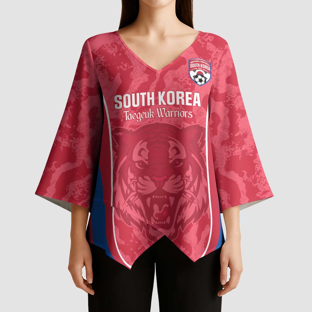 Custom South Korea Football Kimono Sleeve Blouse 2026 Come On Taegeuk Warriors - Wonder Print Shop