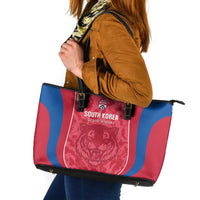 South Korea Football Leather Tote Bag 2026 Come On Taegeuk Warriors - Wonder Print Shop
