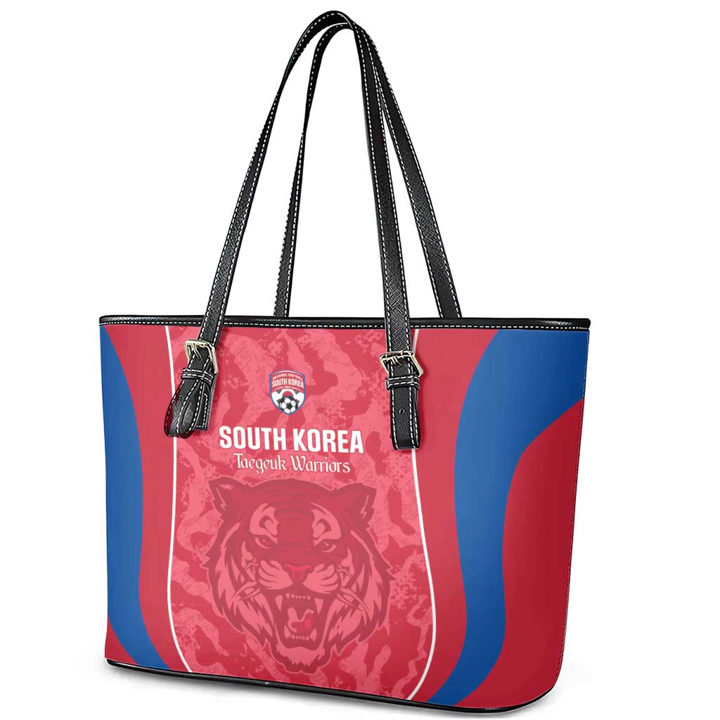 South Korea Football Leather Tote Bag 2026 Come On Taegeuk Warriors - Wonder Print Shop