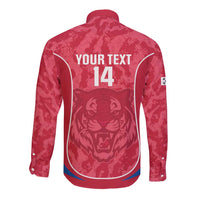 Custom South Korea Football Long Sleeve Button Shirt 2026 Come On Taegeuk Warriors - Wonder Print Shop