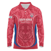 Custom South Korea Football Long Sleeve Polo Shirt 2026 Come On Taegeuk Warriors - Wonder Print Shop