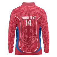 Custom South Korea Football Long Sleeve Polo Shirt 2026 Come On Taegeuk Warriors - Wonder Print Shop