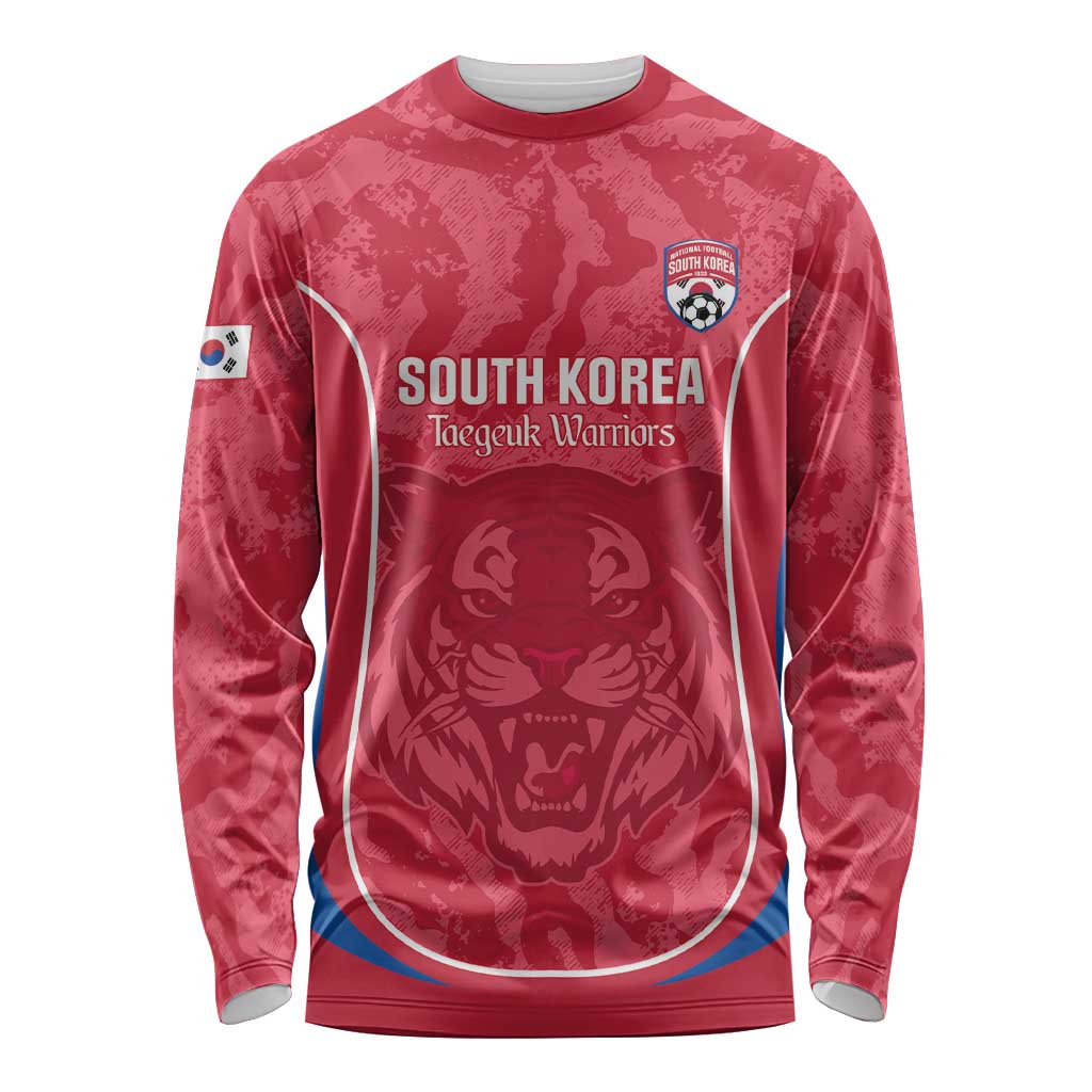 Custom South Korea Football Long Sleeve Shirt 2026 Come On Taegeuk Warriors - Wonder Print Shop