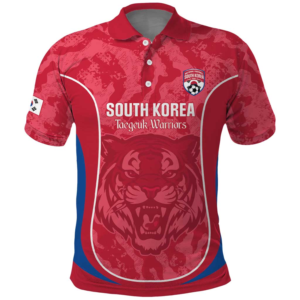 Custom South Korea Football Polo Shirt 2026 Come On Taegeuk Warriors - Wonder Print Shop