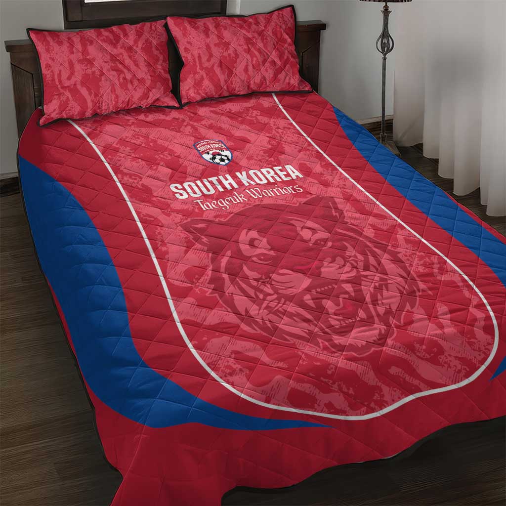 South Korea Football Quilt Bed Set 2026 Come On Taegeuk Warriors - Wonder Print Shop