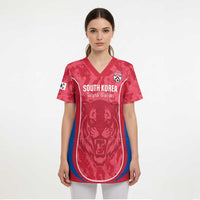 Custom South Korea Football Scrub Top 2026 Come On Taegeuk Warriors - Wonder Print Shop
