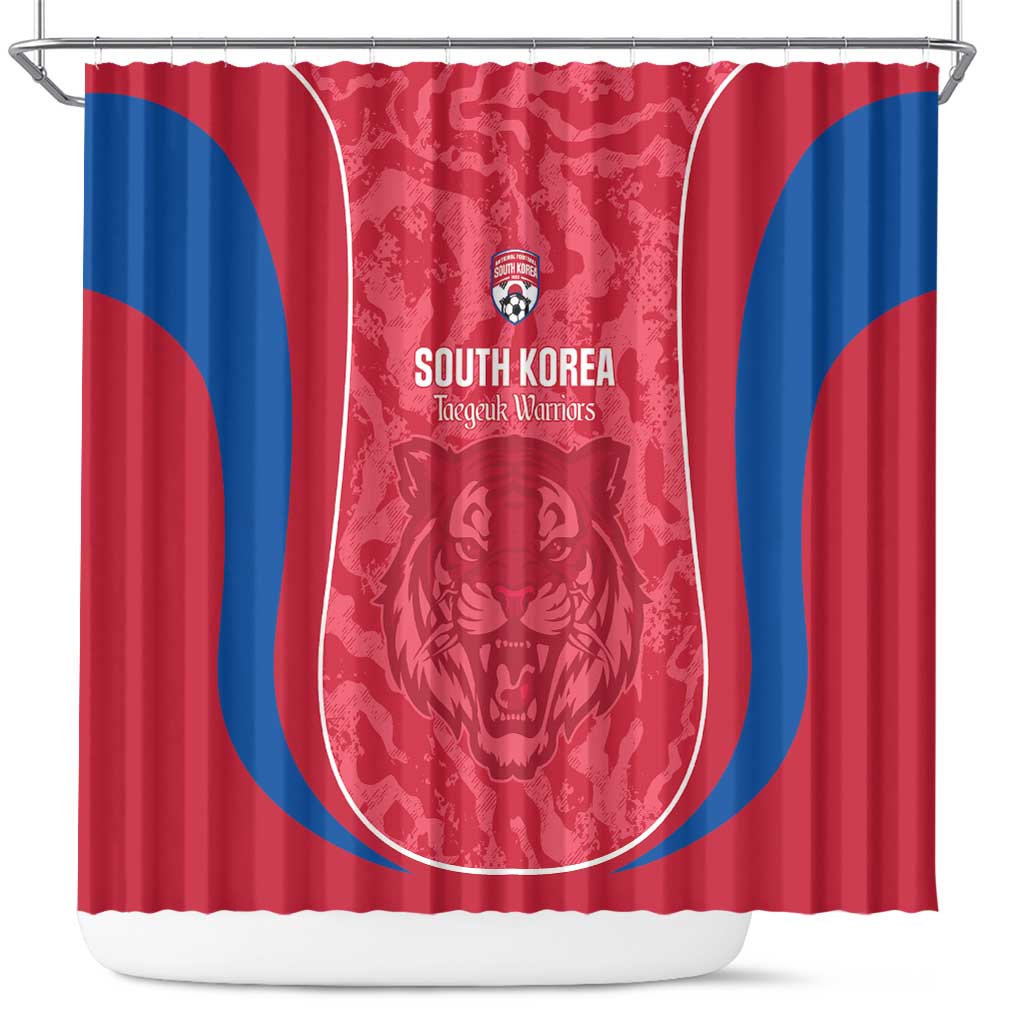 South Korea Football Shower Curtain 2026 Come On Taegeuk Warriors - Wonder Print Shop