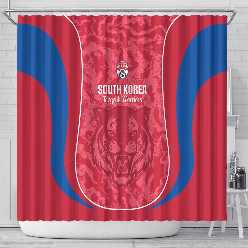 South Korea Football Shower Curtain 2026 Come On Taegeuk Warriors - Wonder Print Shop