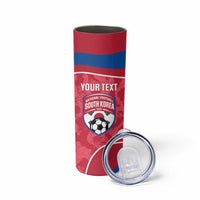 Custom South Korea Football Skinny Tumbler 2026 Come On Taegeuk Warriors - Wonder Print Shop