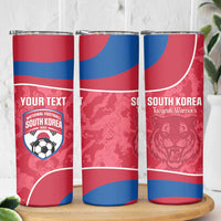 Custom South Korea Football Skinny Tumbler 2026 Come On Taegeuk Warriors - Wonder Print Shop