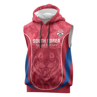 Custom South Korea Football Sleeveless Hoodie 2026 Come On Taegeuk Warriors - Wonder Print Shop