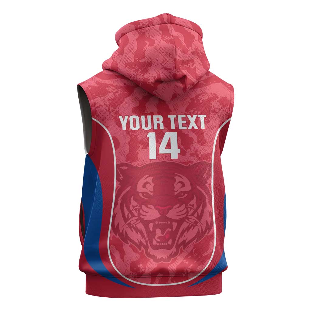 Custom South Korea Football Sleeveless Zip Hoodie 2026 Come On Taegeuk Warriors - Wonder Print Shop