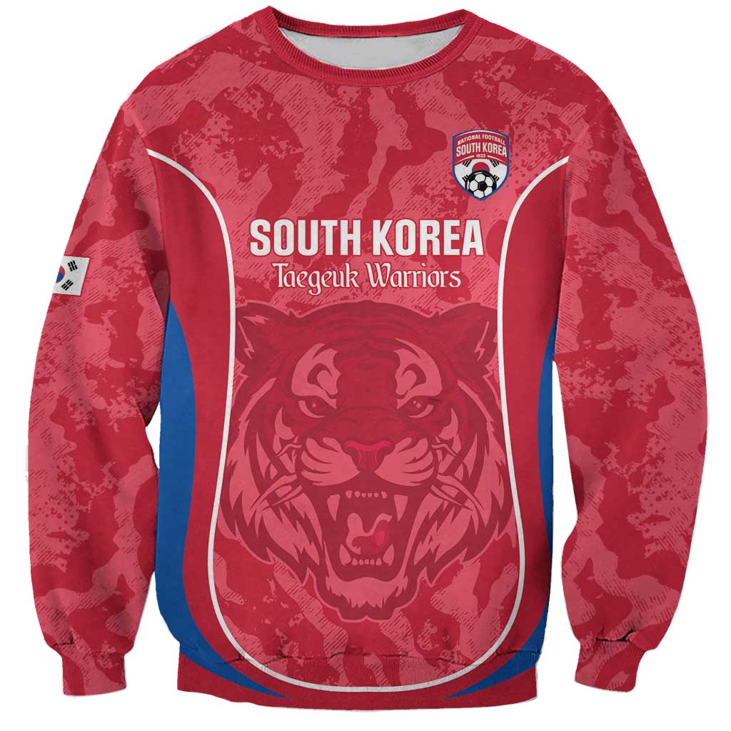 Custom South Korea Football Sweatshirt 2026 Come On Taegeuk Warriors - Wonder Print Shop