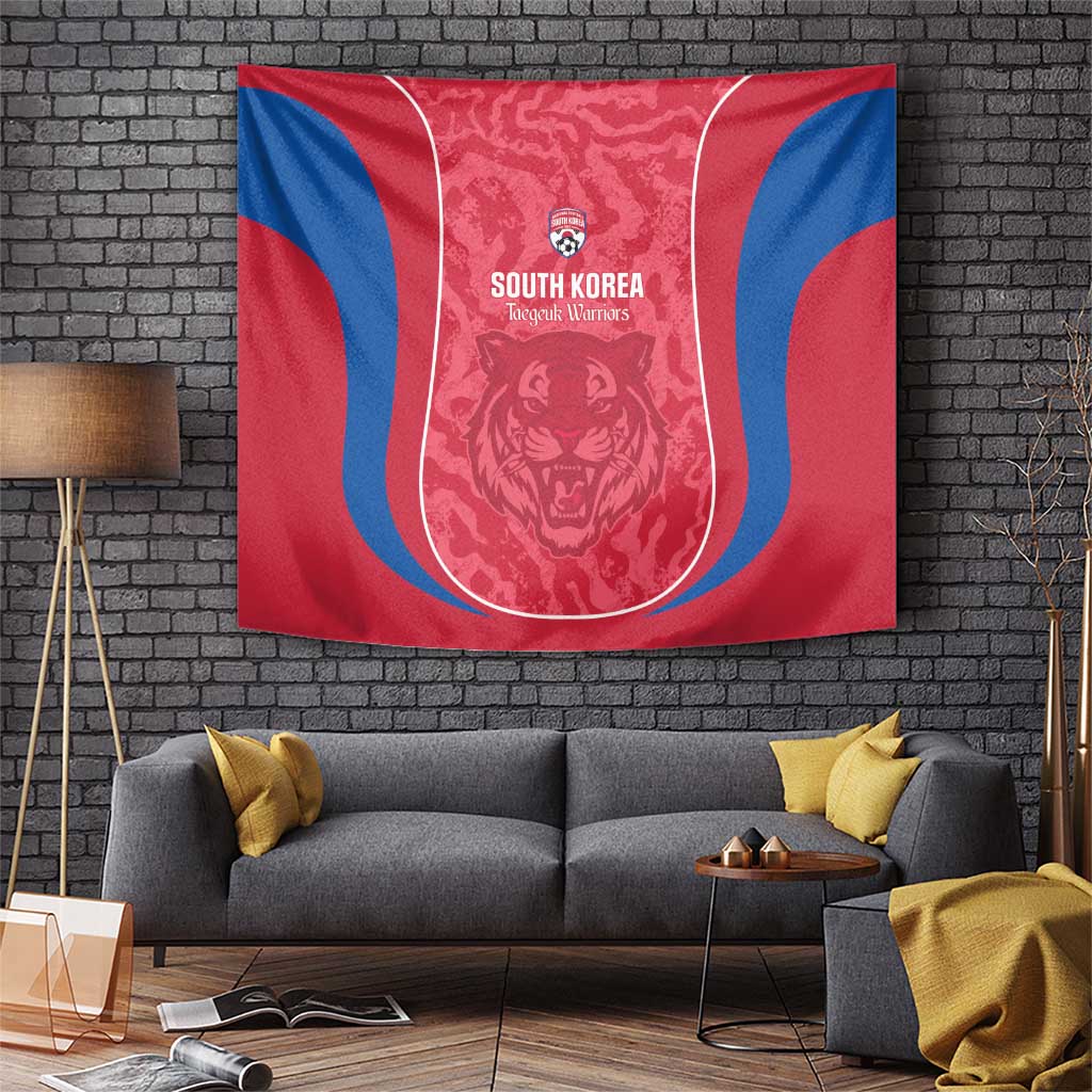 South Korea Football Tapestry 2026 Come On Taegeuk Warriors - Wonder Print Shop