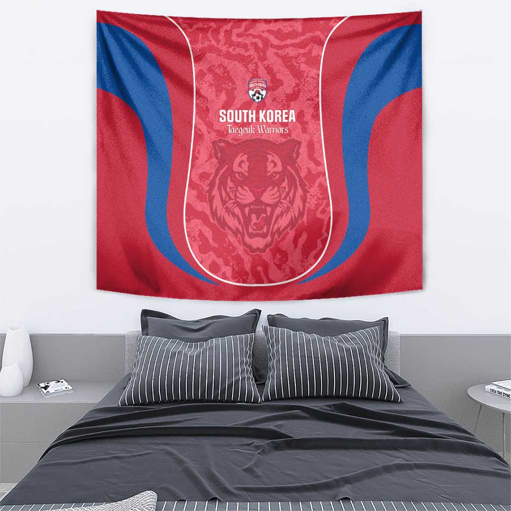 South Korea Football Tapestry 2026 Come On Taegeuk Warriors - Wonder Print Shop
