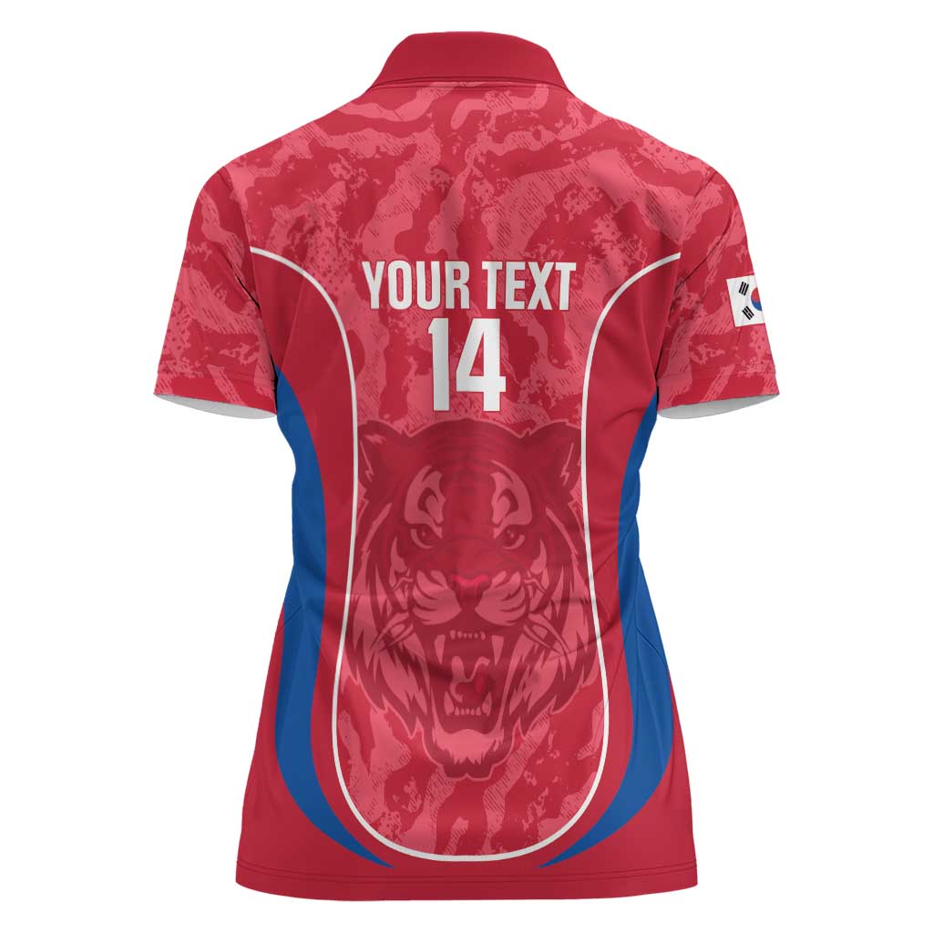 Custom South Korea Football Women Polo Shirt 2026 Come On Taegeuk Warriors - Wonder Print Shop