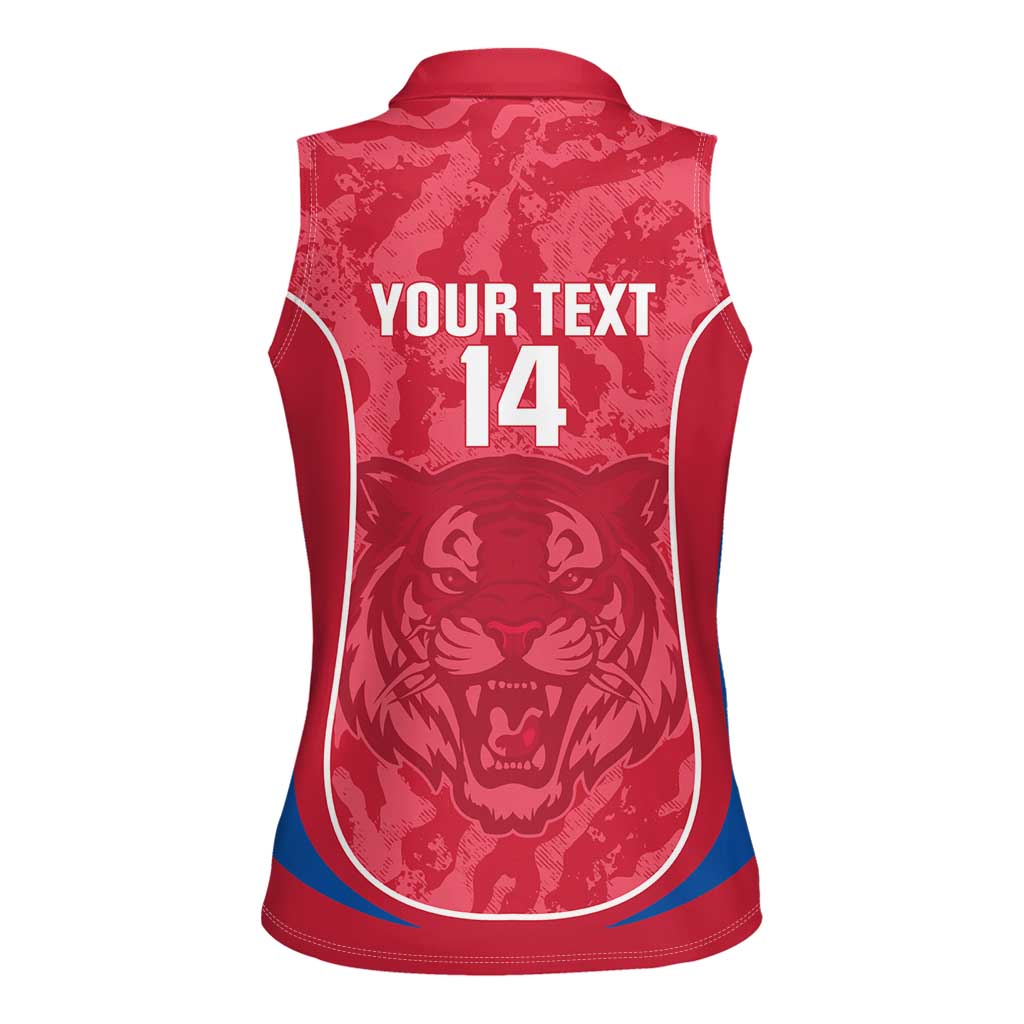 Custom South Korea Football Women Sleeveless Polo Shirt 2026 Come On Taegeuk Warriors - Wonder Print Shop