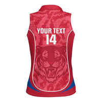 Custom South Korea Football Women Sleeveless Polo Shirt 2026 Come On Taegeuk Warriors - Wonder Print Shop