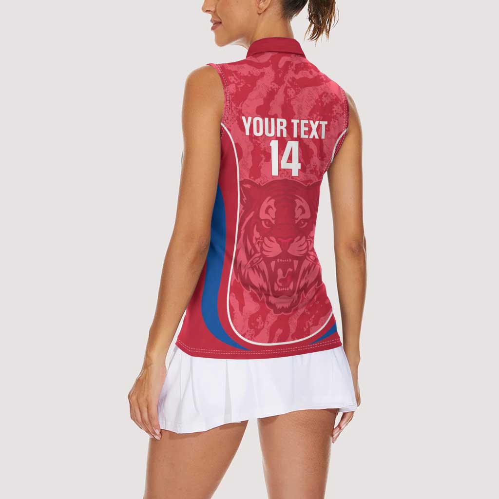 Custom South Korea Football Women Sleeveless Polo Shirt 2026 Come On Taegeuk Warriors - Wonder Print Shop