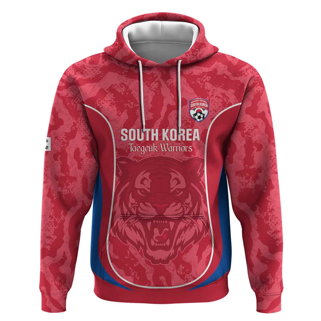 Custom South Korea Football Zip Hoodie 2026 Come On Taegeuk Warriors - Wonder Print Shop