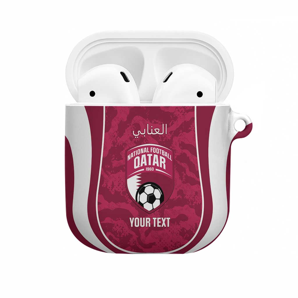 Custom Qatar Football AirPods Case 2026 Come On The Maroons - Wonder Print Shop