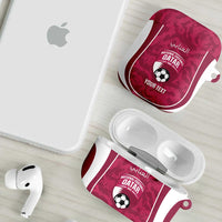 Custom Qatar Football AirPods Case 2026 Come On The Maroons - Wonder Print Shop