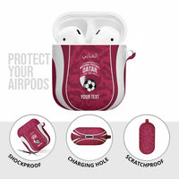 Custom Qatar Football AirPods Case 2026 Come On The Maroons - Wonder Print Shop