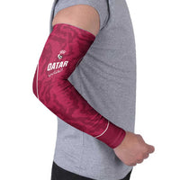Custom Qatar Football Arm Sleeves 2026 Come On The Maroons - Wonder Print Shop