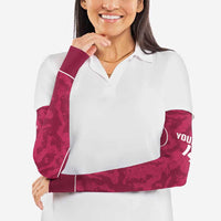 Custom Qatar Football Arm Sleeves 2026 Come On The Maroons - Wonder Print Shop
