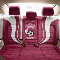 Custom Qatar Football Back Car Seat Cover 2026 Come On The Maroons - Wonder Print Shop