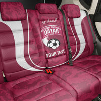 Custom Qatar Football Back Car Seat Cover 2026 Come On The Maroons - Wonder Print Shop