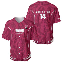 Custom Qatar Football Baseball Jersey 2026 Come On The Maroons - Wonder Print Shop
