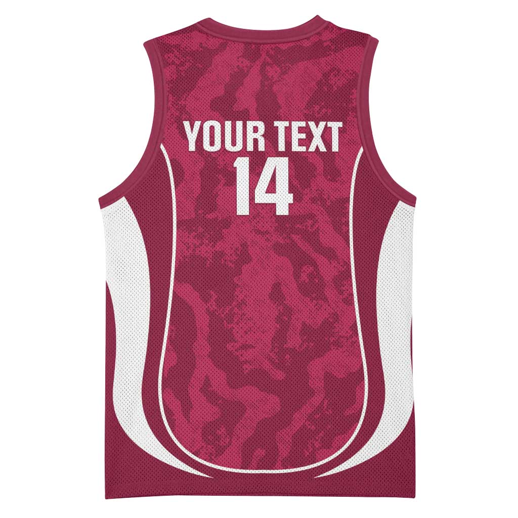 Custom Qatar Football Basketball Jersey 2026 Come On The Maroons - Wonder Print Shop