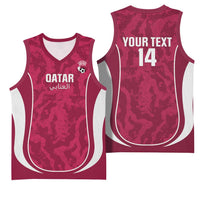 Custom Qatar Football Basketball Jersey 2026 Come On The Maroons - Wonder Print Shop