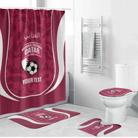 Custom Qatar Football Bathroom Set 2026 Come On The Maroons - Wonder Print Shop